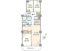 【千葉県/松戸市岩瀬】松戸ハイム 間取り図