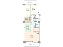 【千葉県/流山市加】東急ドエルステージ21 サウスコート壱番館 間取り図