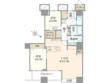 【東京都/中央区勝どき】THE TOKYO TOWERS SEA　TOWER 間取り図