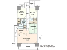【東京都/足立区宮城】アクアプレミアム ブライトテラス 間取り図