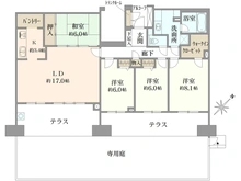 【千葉県/千葉市花見川区瑞穂】ガーデンプラザ新検見川14番館 間取り図