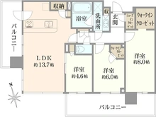 【東京都/江東区有明】シティタワーズ東京ベイ　ウエストタワー 間取り図