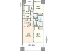 【東京都/江東区塩浜】リゾセントラルコート東陽町 間取り図