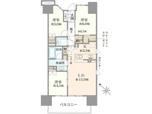 【神奈川県/相模原市南区相模大野】ザ・パークハウス相模大野 間取り図