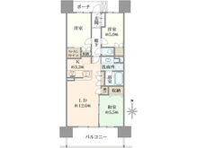 【埼玉県/さいたま市浦和区常盤】プラウド浦和常盤 間取り図