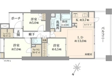 【神奈川県/横浜市西区西平沼町】ヨコハマタワーリングスクエア 間取り図