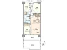 【神奈川県/横浜市西区岡野】プラウド横浜岡野 間取り図