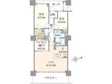 【神奈川県/横浜市神奈川区橋本町】コットンハーバータワーズ ベイウエスト 間取り図