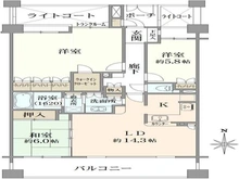 【神奈川県/藤沢市善行坂】クリオ藤沢善行八番館 間取り図