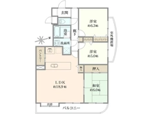 【神奈川県/茅ヶ崎市ひばりが丘】コスモ茅ヶ崎ベルセーヌ 間取り図