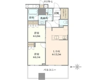 【東京都/武蔵野市中町】武蔵野タワーズ　スカイクロスタワー 間取り図