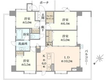 【東京都/三鷹市下連雀】モンレーヴ吉祥寺 間取り図