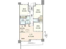 【東京都/小金井市本町】クリオ武蔵小金井グリーンアベニュー 間取り図