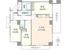 【東京都/調布市布田】調布パークホームズ 間取り図