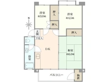 【東京都/調布市染地】多摩川住宅 ハ-2号棟 間取り図