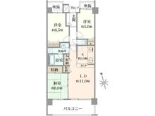 【神奈川県/川崎市多摩区宿河原】コスモステージ宿河原 間取り図