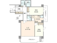 【東京都/大田区下丸子】パークハウス多摩川 南五番館 間取り図