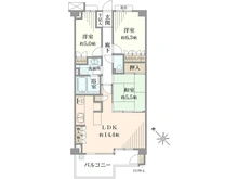 【神奈川県/横浜市港北区大豆戸町】ハイセレサ菊名アクティール 間取り図
