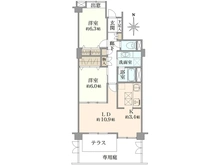 【神奈川県/横須賀市船越町】プリンスハイツガーデン湘南船越 マートル館 間取り図