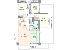 【神奈川県/横須賀市内川新田】ステイツ湘南久里浜 間取り図