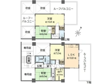 【神奈川県/横須賀市浦賀】ラブリハイツ浦賀 A棟 間取り図