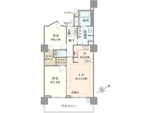 【神奈川県/横浜市港南区丸山台】京急シティ上永谷Lウィング ウエストウィング 間取り図