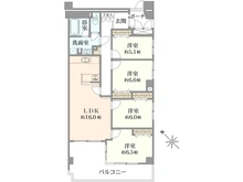【神奈川県/川崎市宮前区けやき平】宮前平ロイヤルマンション 間取り図