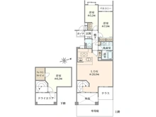 【神奈川県/横浜市都筑区牛久保東】港北ファミールガーデン C棟 間取り図