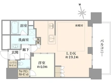 【東京都/小金井市本町】プラウドタワー武蔵小金井クロス ウエスト 間取り図