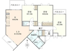 【東京都/小平市上水南町】シティパル武蔵野 間取り図