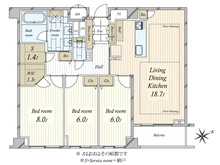 【東京都/世田谷区弦巻】ラ・コルダ弦巻 ガーデンコート 間取り図