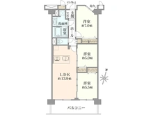 【東京都/練馬区関町北】ザ・ウインベル練馬武蔵関 間取り図