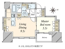 【東京都/港区東麻布】クラッシィスイート・ジオ東麻布 間取り図