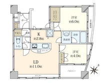 【東京都/港区西麻布】ジェイパーク乃木坂 間取り図