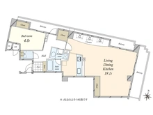 【東京都/港区麻布十番】東急ドエルアルス麻布十番 間取り図
