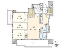 【東京都/荒川区南千住】クレヴィア南千住RIVER　SIDE　TWIN　WEST 間取り図