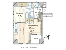 【東京都/中央区東日本橋】クリオ東日本橋 間取り図