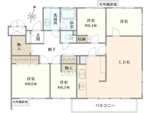 【神奈川県/川崎市多摩区西生田】ベルレーヴ生田 間取り図