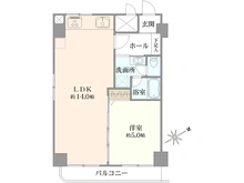 【神奈川県/横浜市港南区上大岡西】ニューパース上大岡 間取り図