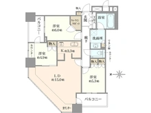 【東京都/武蔵野市中町】武蔵野タワーズスカイゲートタワー 間取り図