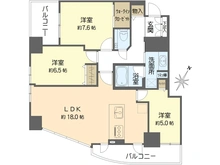 【大阪府/大阪市西区土佐堀】パークタワー大阪中之島フロント 間取り図