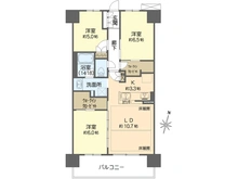 【大阪府/門真市三ツ島】ウエリス門真南 間取り図