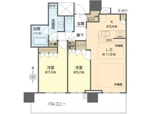 【大阪府/大阪市北区扇町】パークタワー梅田 間取り図