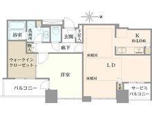 【大阪府/大阪市中央区瓦町】クレヴィアタワー大阪本町 間取り図