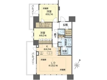 【大阪府/大阪市都島区片町】プラウド大阪城 間取り図