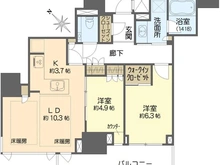 【大阪府/大阪市中央区内久宝寺町】グランドメゾン上町台レジデンスタワー 間取り図