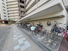 【東京都/大田区多摩川】多摩川芙蓉ハイツ3号棟 駐輪場