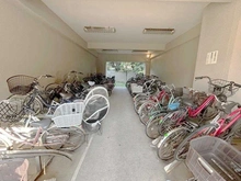 【東京都/大田区多摩川】多摩川芙蓉ハイツ3号棟 駐輪場