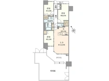 【東京都/府中市白糸台】プラウド府中白糸台 間取り図