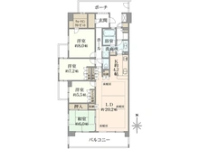 【神奈川県/川崎市多摩区宿河原】アクエージュ多摩川 間取り図